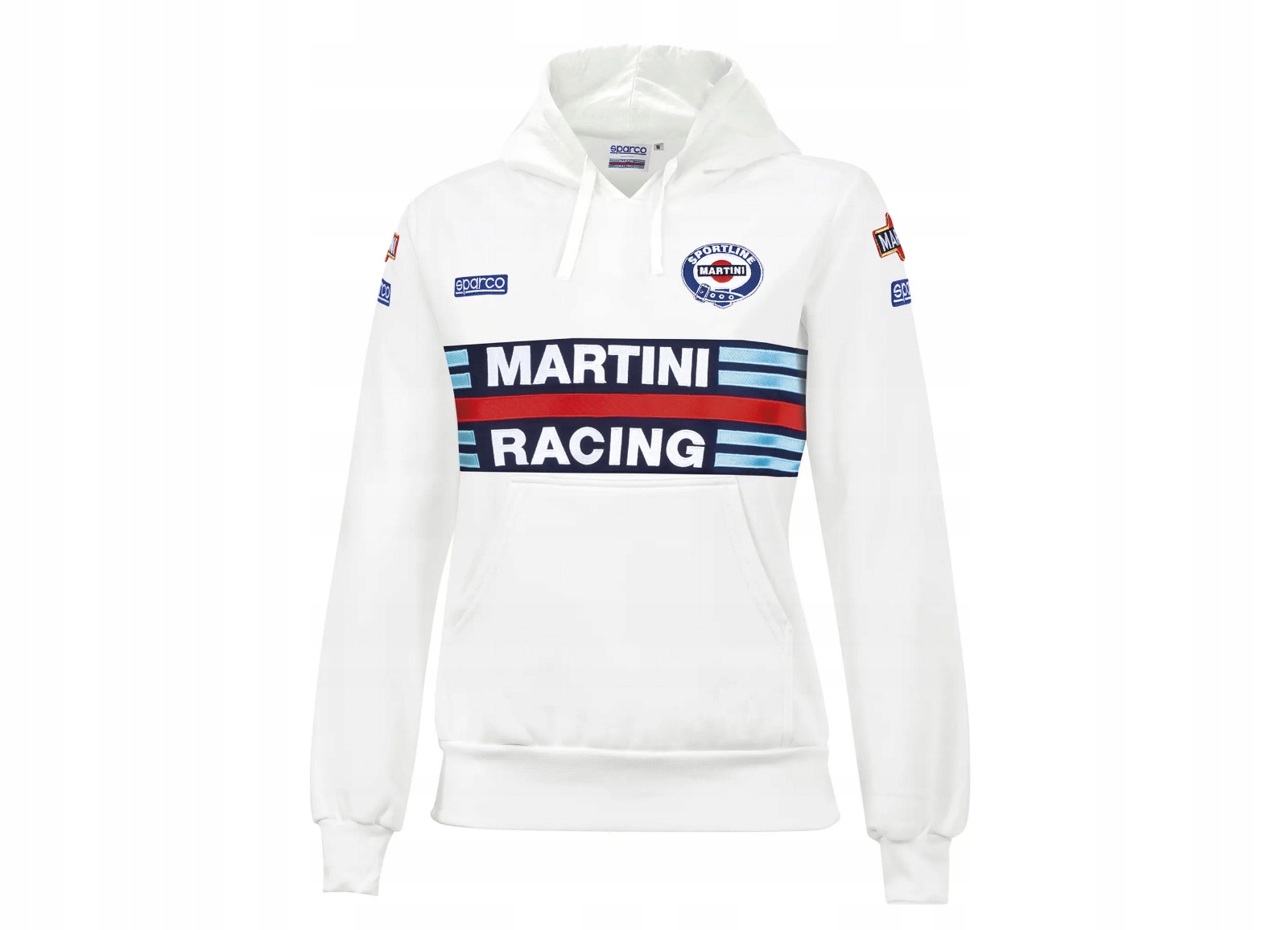 Sparco dámska mikina Martini Racing, farba biela, veľkosť M