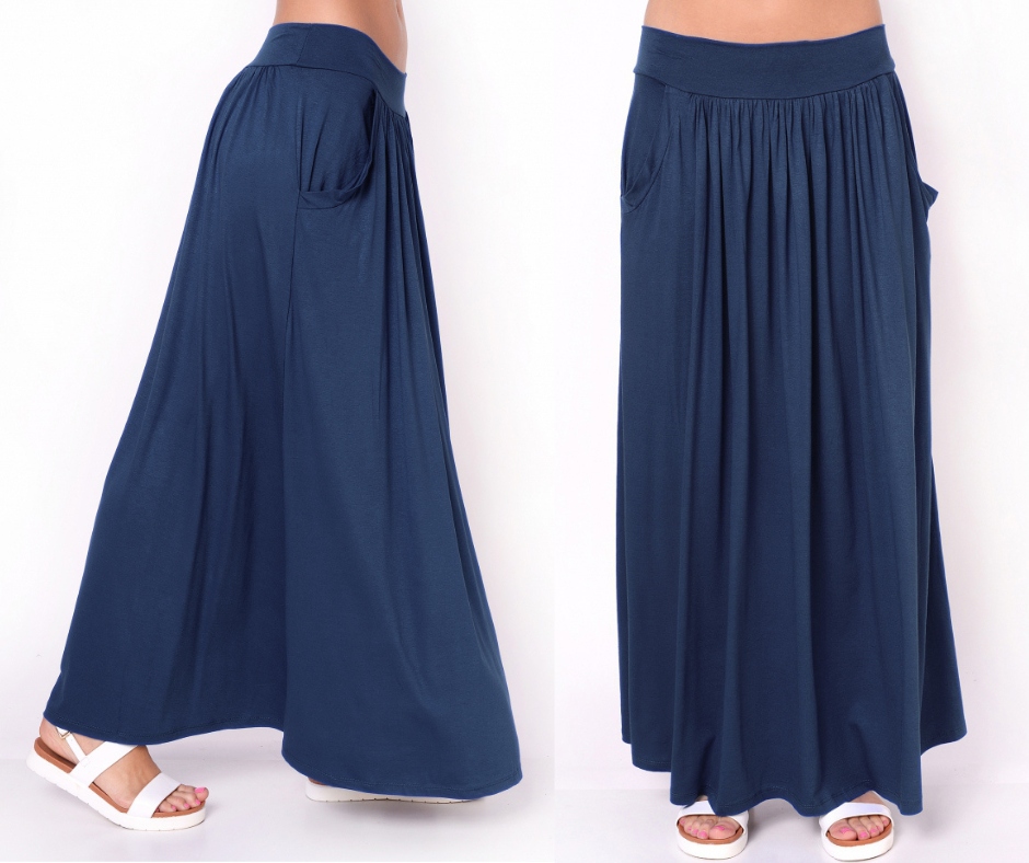 

Rozkloszowana długa spódnica maxi L/XL