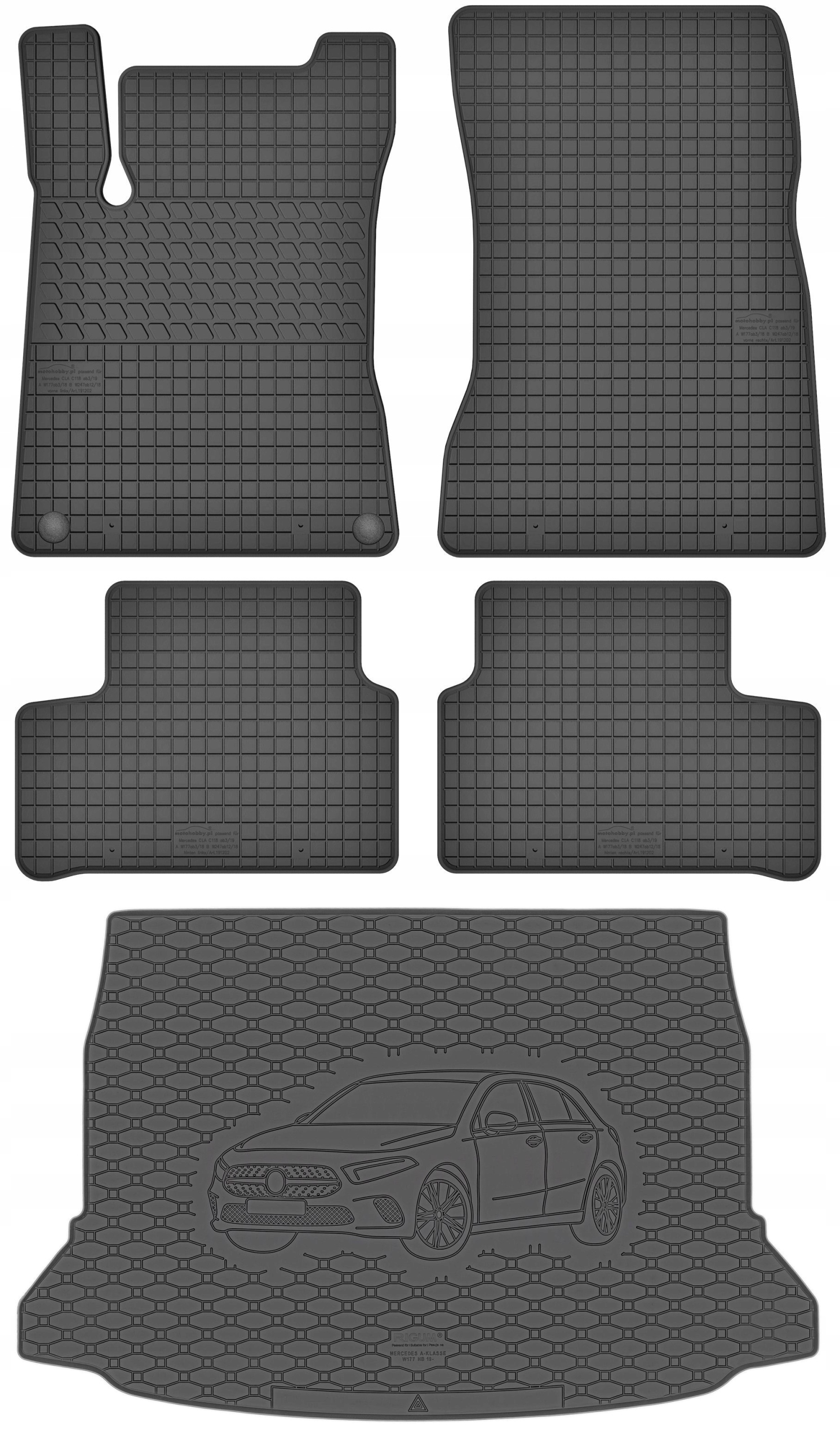 

Mercedes A-Klasa W177 Hb 2018- Dywaniki mata
