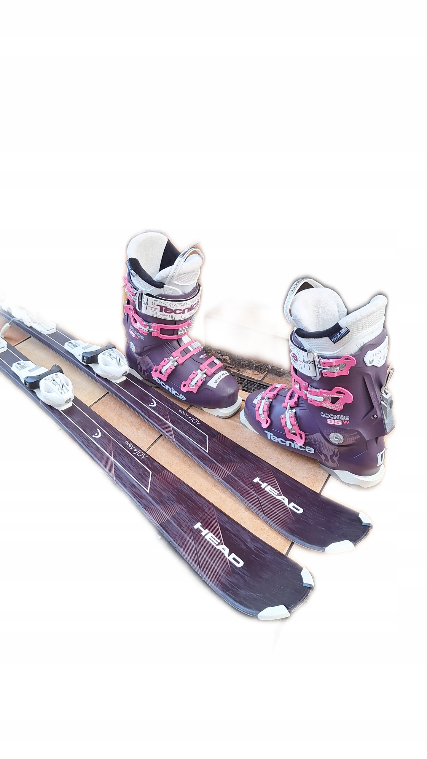 BARDZO ŁADNE NARTY HEAD 149cm R-9,5 + BARDZO ŁADNE BUTY TECNICA