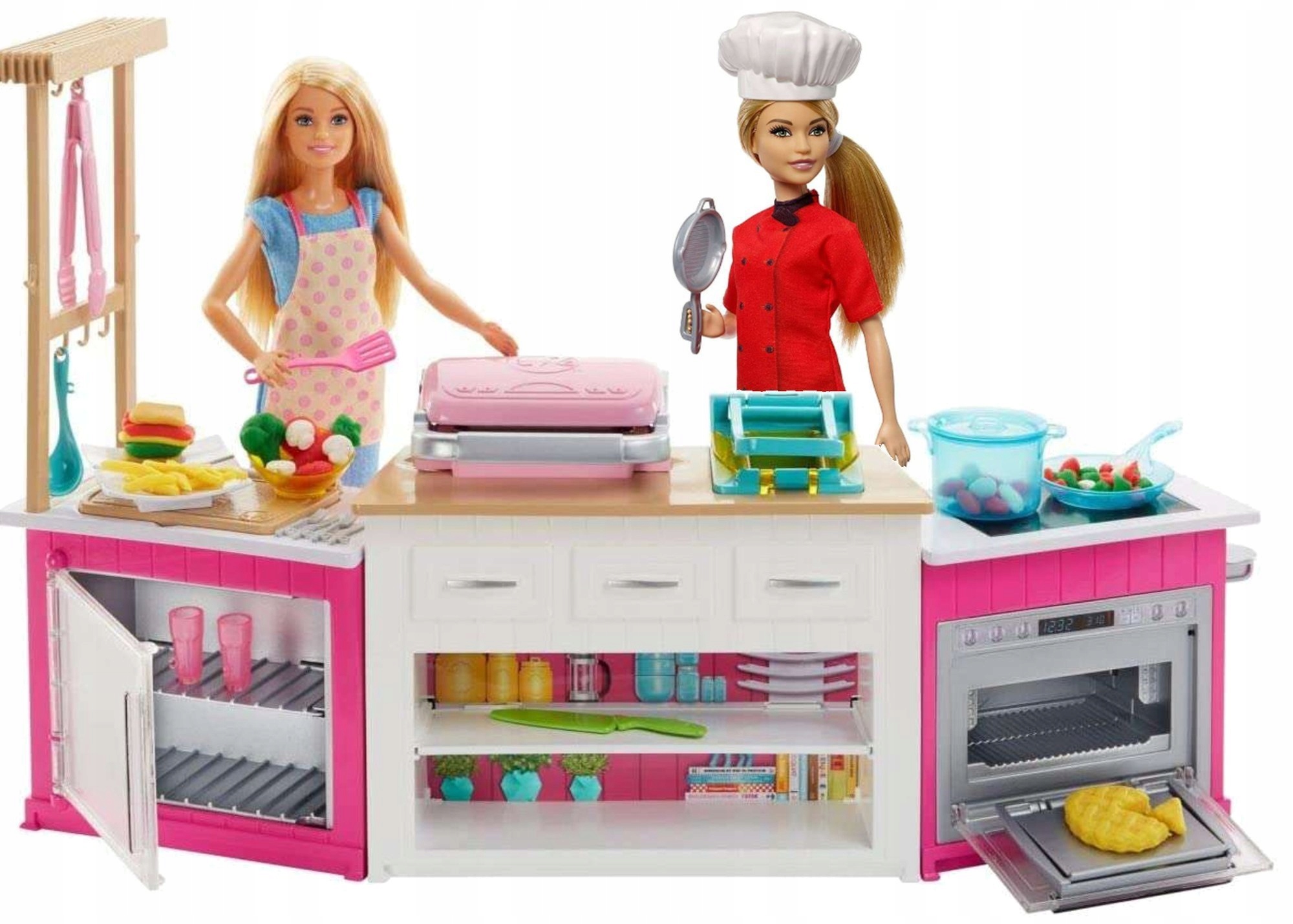 Набор с куклой Barbie супер кухня, frh73