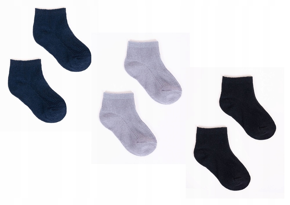 

3x Skarpetki Bezuciskowe Bawełna Yo 31-34