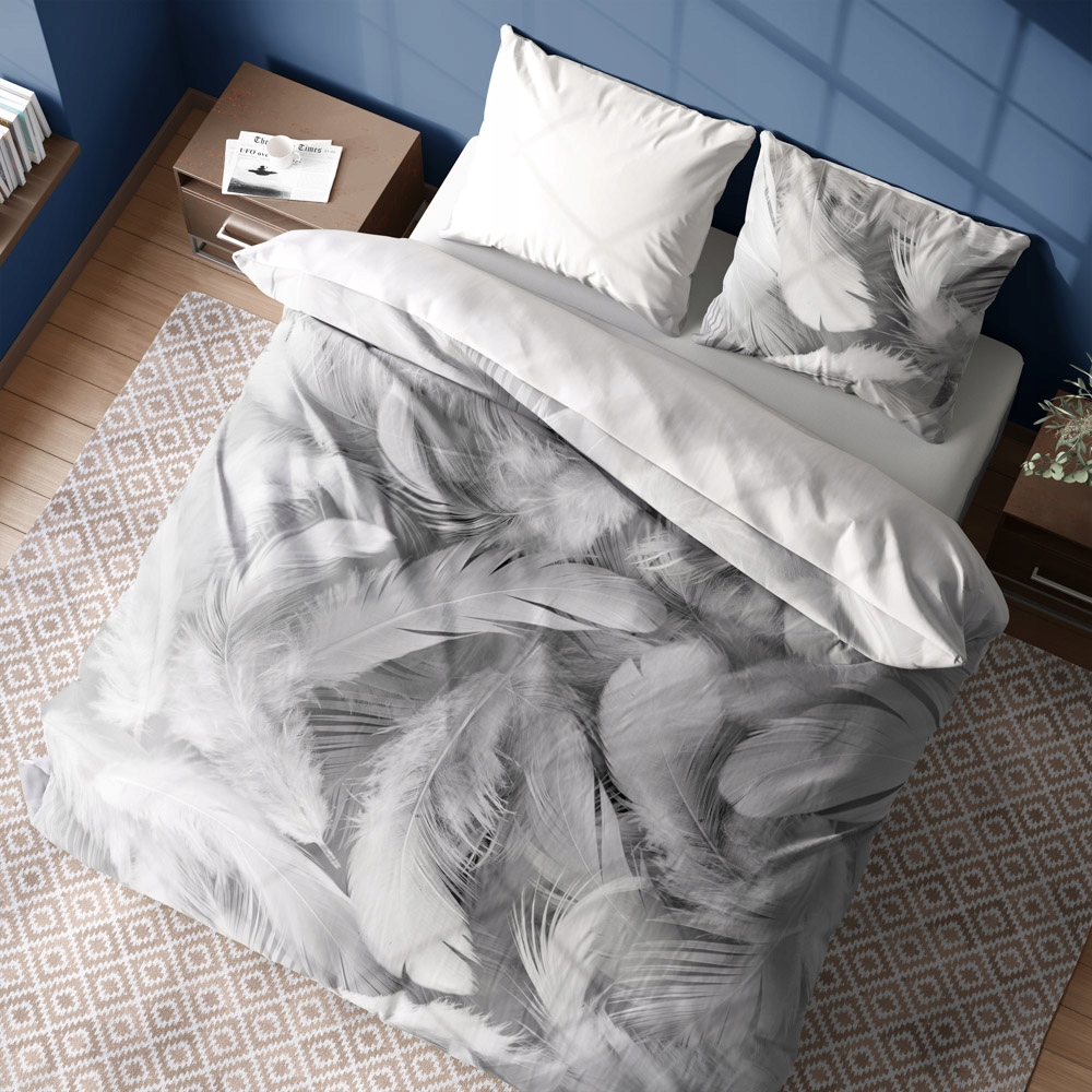 

Pościel bawełniana Piórka 220x200 Natura 3-część