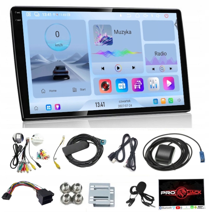 Autorádio 10 Palců 2 Din Gps Android Wi-Fi Carplay Wi-Fi Usb Navi 4 Gb 64 Gb Sim