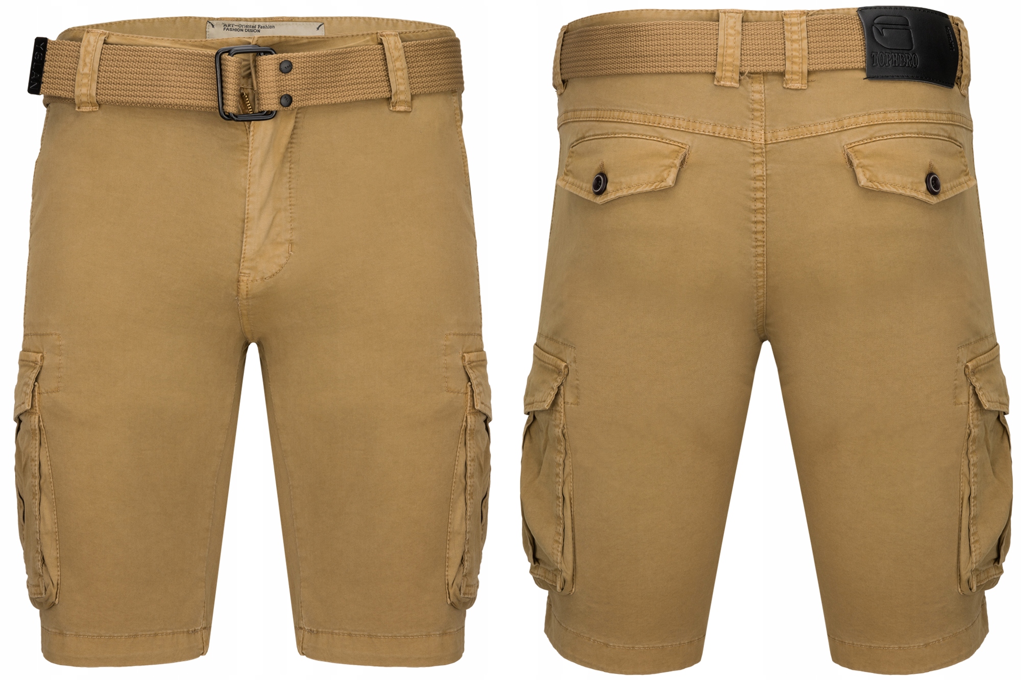 Kraťasy Krátké Kapsáče Medové Pásek: 31