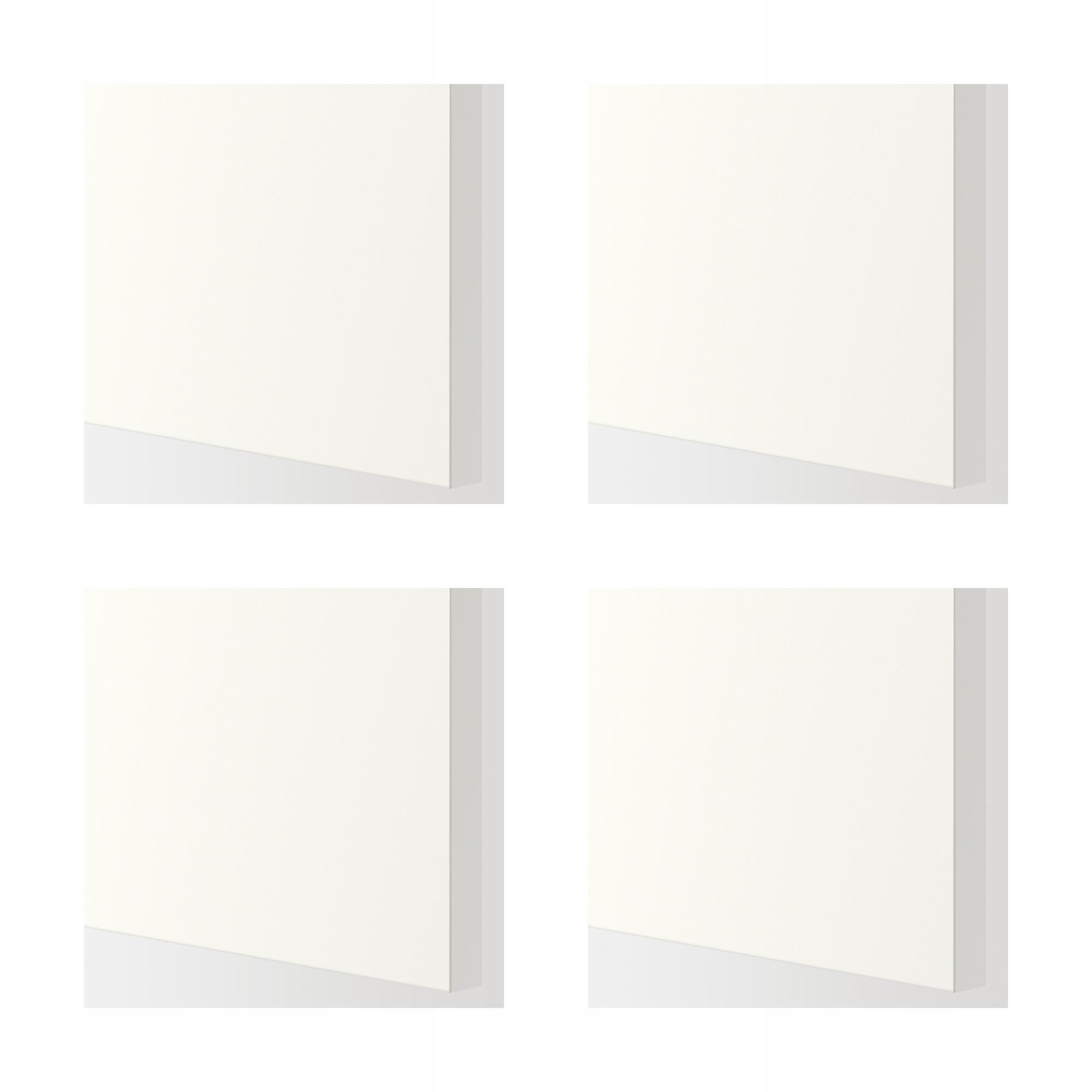 4 szt. Szafka ścienna 40x100 cm biała z półkami Metod