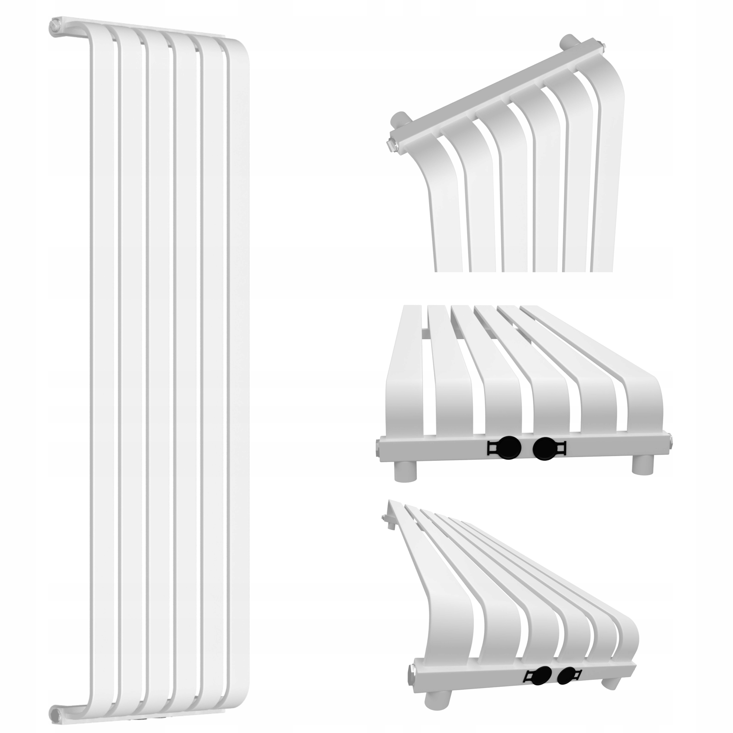 Dekorativní radiátor Amari 1400x395 Bílý Lesk Hladký