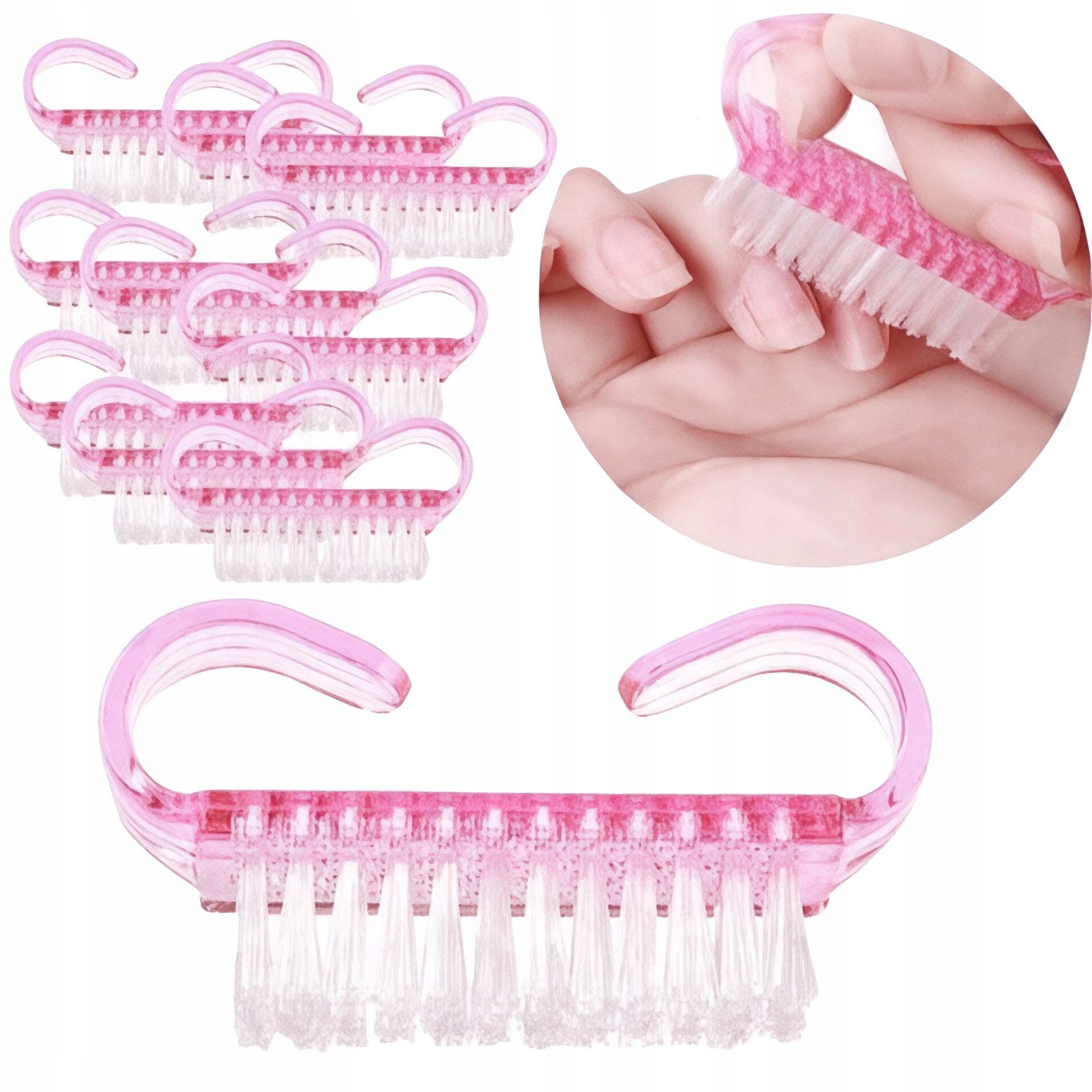 Kartáček Růžový Na Manikúru A Odstraňování Prachu Mini 200 ks