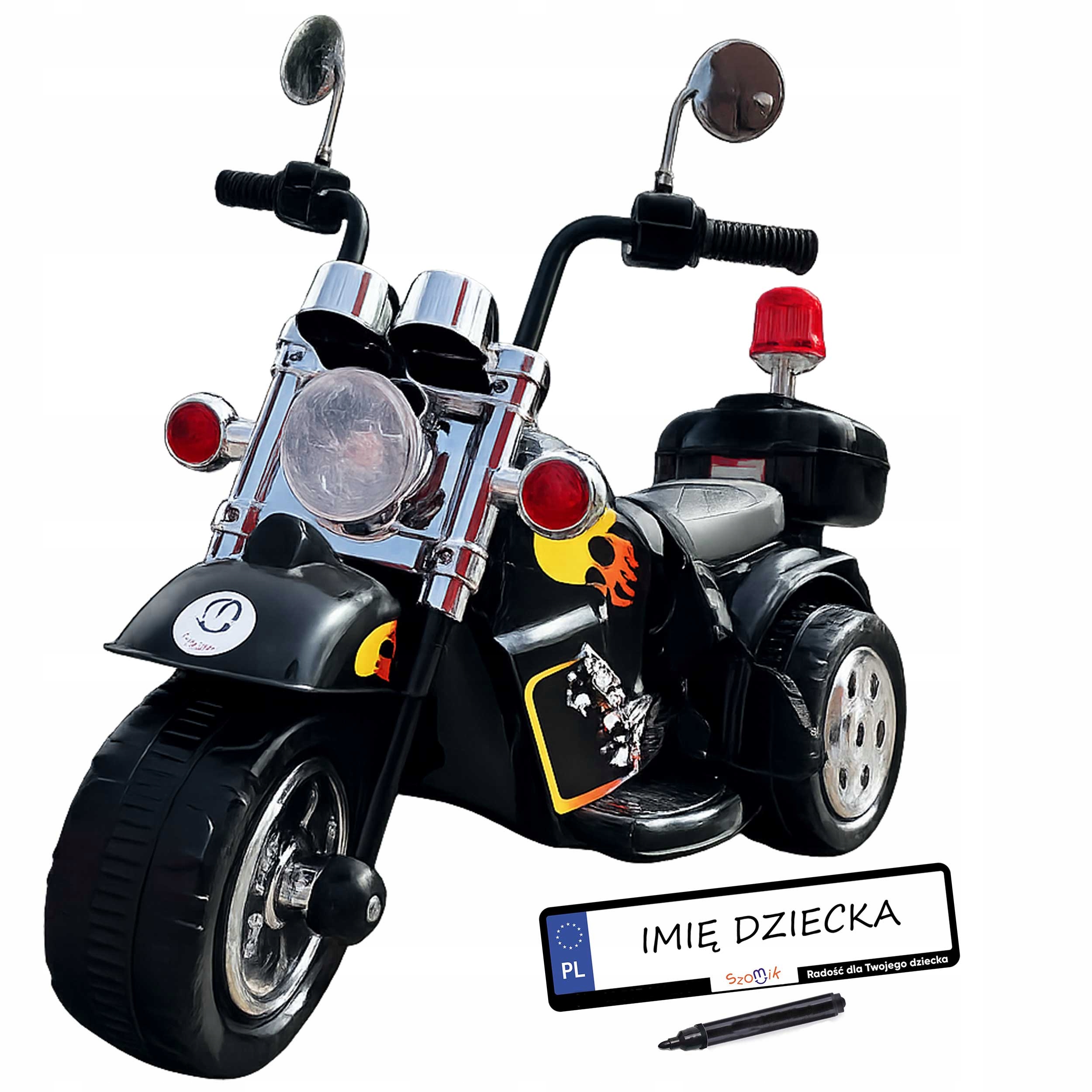Motor na akumulator dla dzieci kuferek kogut+ pasy Miękkie siedzenie