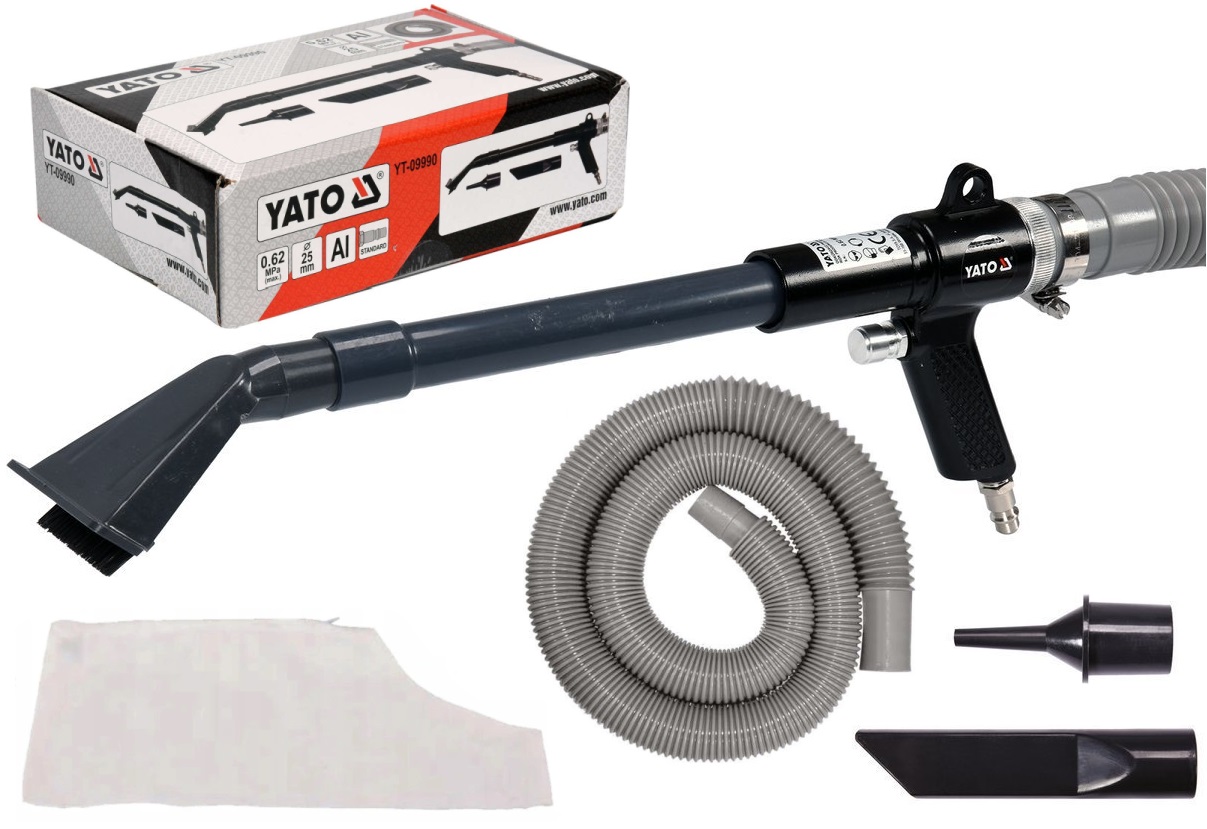 YATO ODKURZACZ PNEUMATYCZNY 4 KONCOWKI ZESTAW