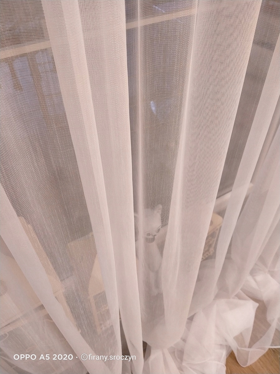 Firana na metry Markizeta BAMBUS BIAŁA obciążnik 330 WYSOKOŚĆ Kolor biały