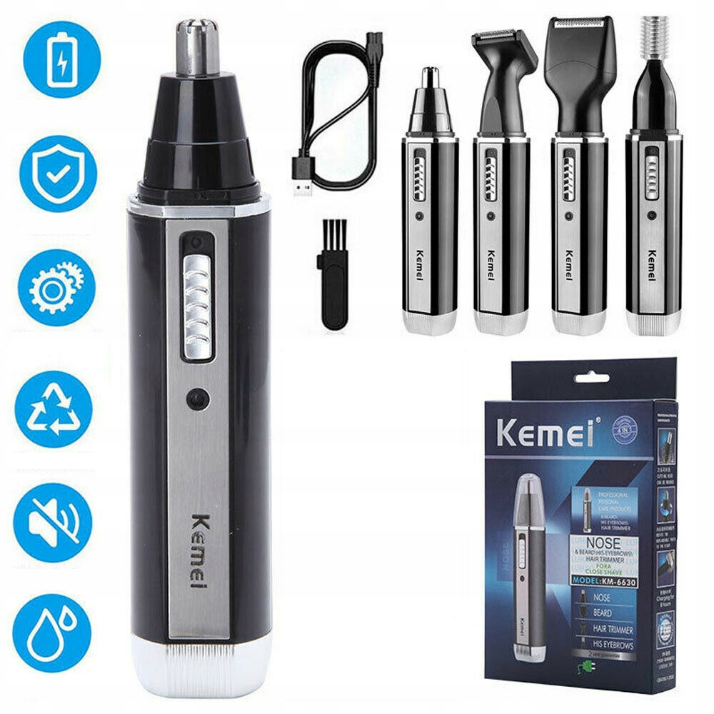 GOLARKA TRYMER DO ZAROSTU BRODY CIAŁA MASZYNKA DO GOLENIA NOSIE USZACH 4W1 Model MASZYNKA TRYMER DO NOSIE