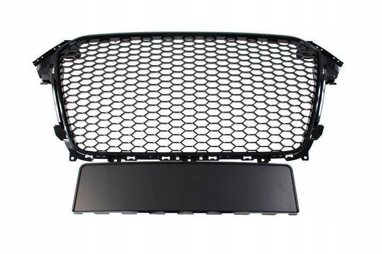 GRILL AUDI A4 B8 RS-STYLE BRIGHT BLACK 12-15