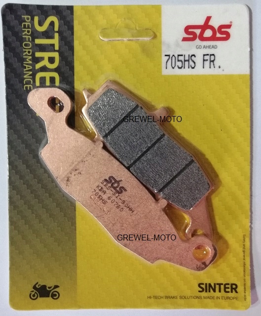 SBS 705HS Klocki hamulcowe DL GSF SV ZR VN lewy