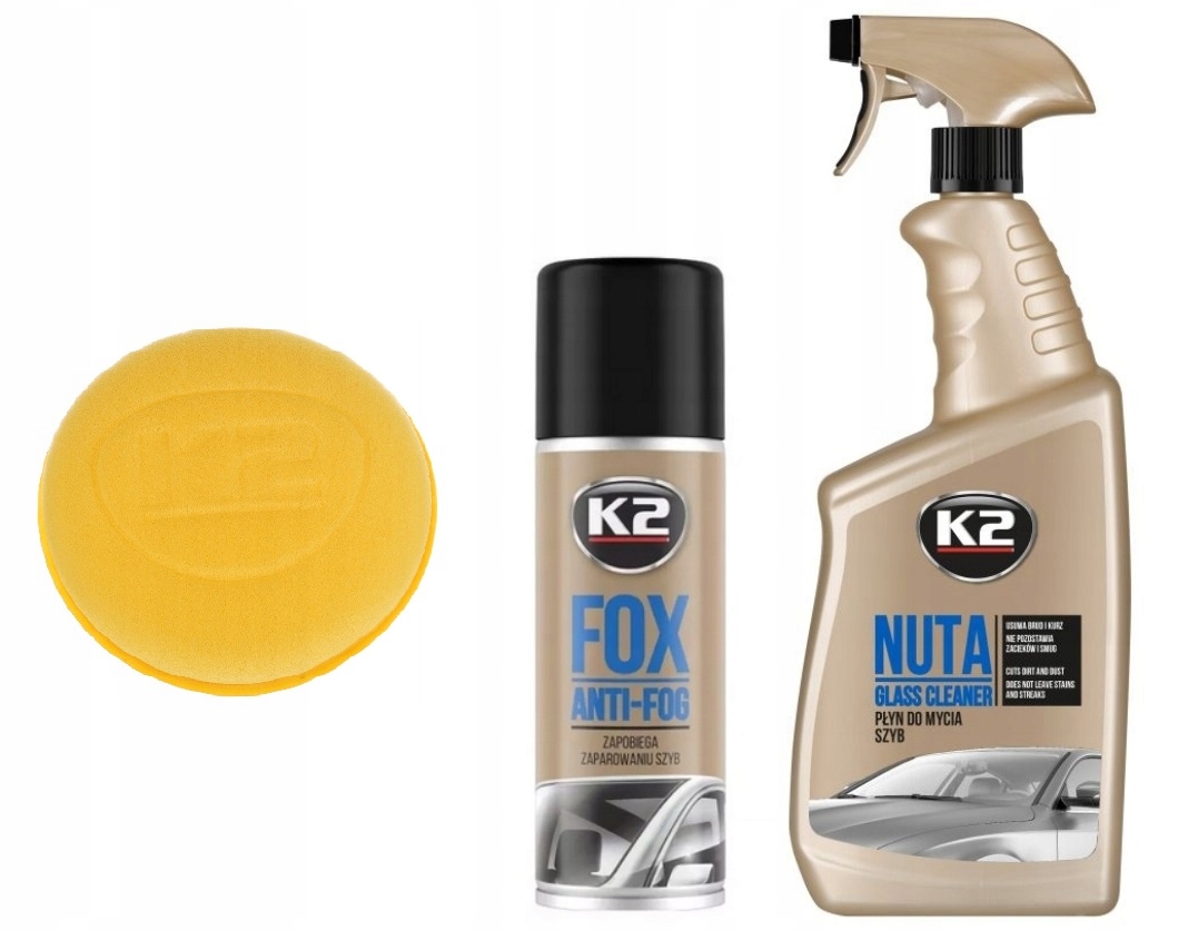 Zestaw K2 przeciw parowaniu szyb Nuta 750ml Fox 150ml aplikator