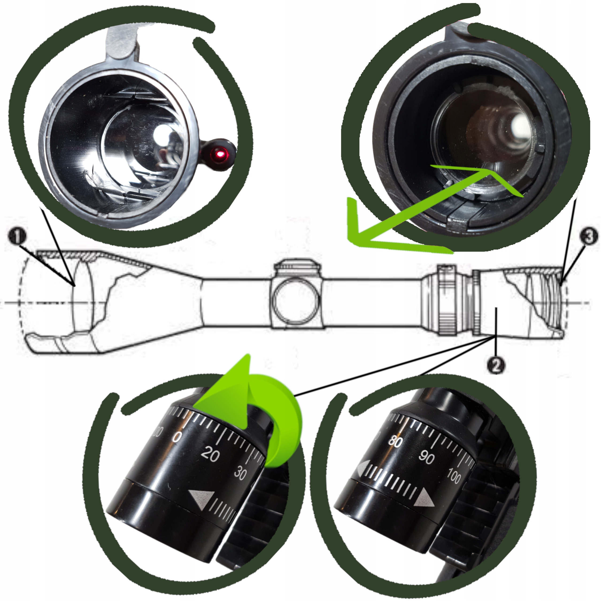 KARABIN SNAJPERSKI NA KULKI AWP Z LUNETĄ + LASER EAN (GTIN) 5900949411569