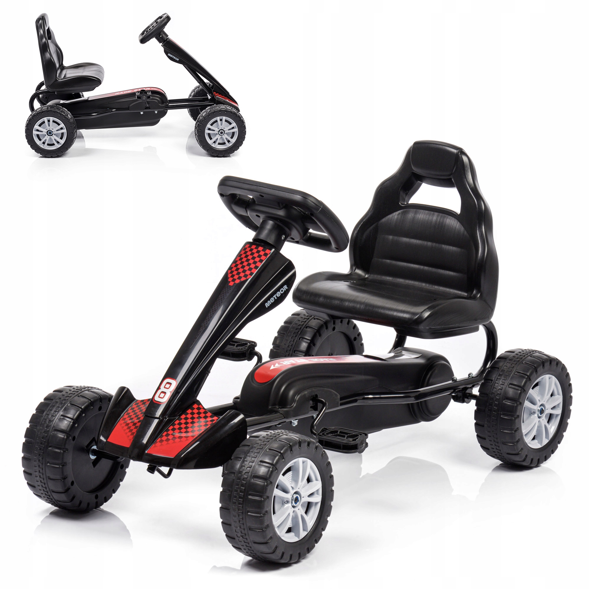 Gokart Na Pedały Dla Dzieci 3-5 lat do 30 kg Regulowany Meteor