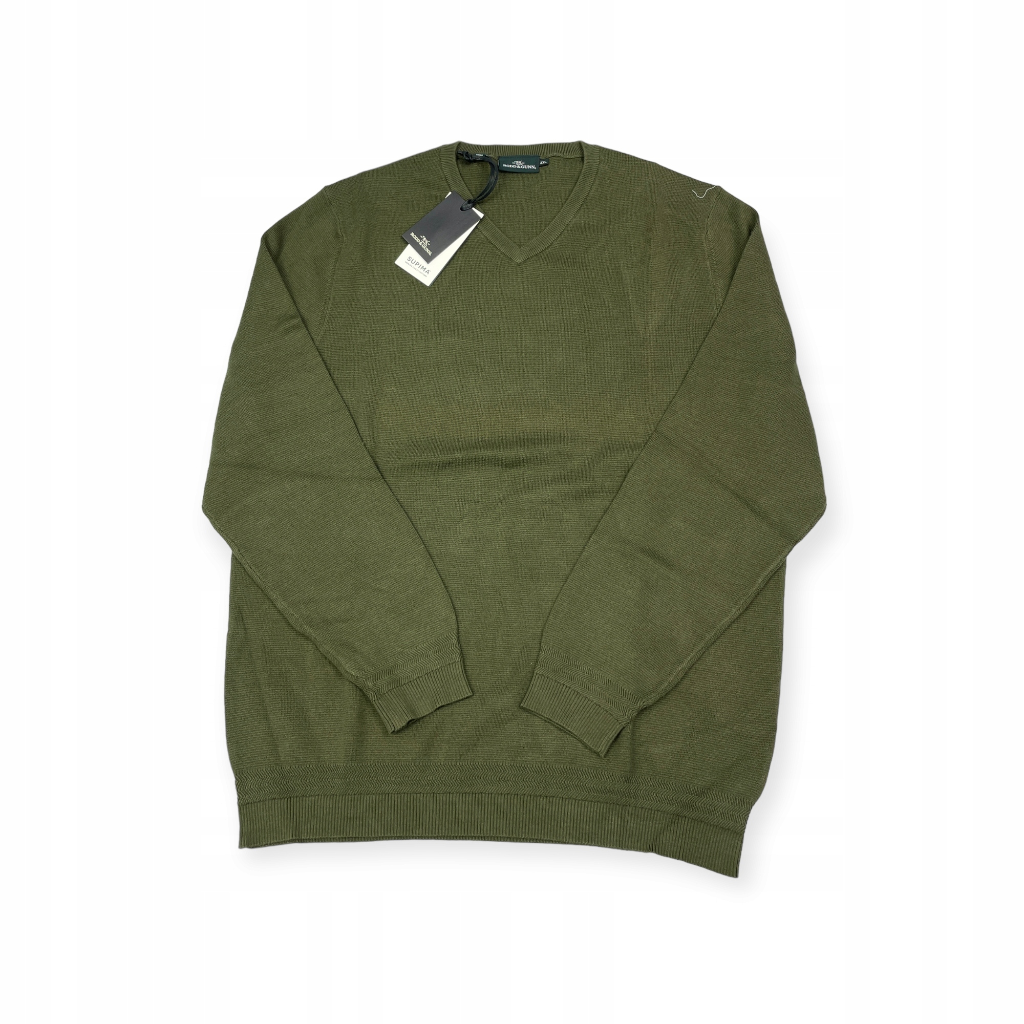 Elegantní pánský zelený svetr Rodd&gunn 3XL