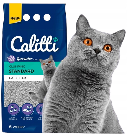 2x Calitti Standard Lavender bentonitové stelivo pro kočky 10 L