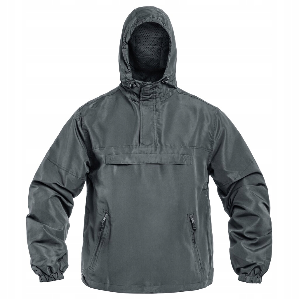 Pánská větrovka s kapucí Brandit Summer Windbreaker Anthracite 4XL
