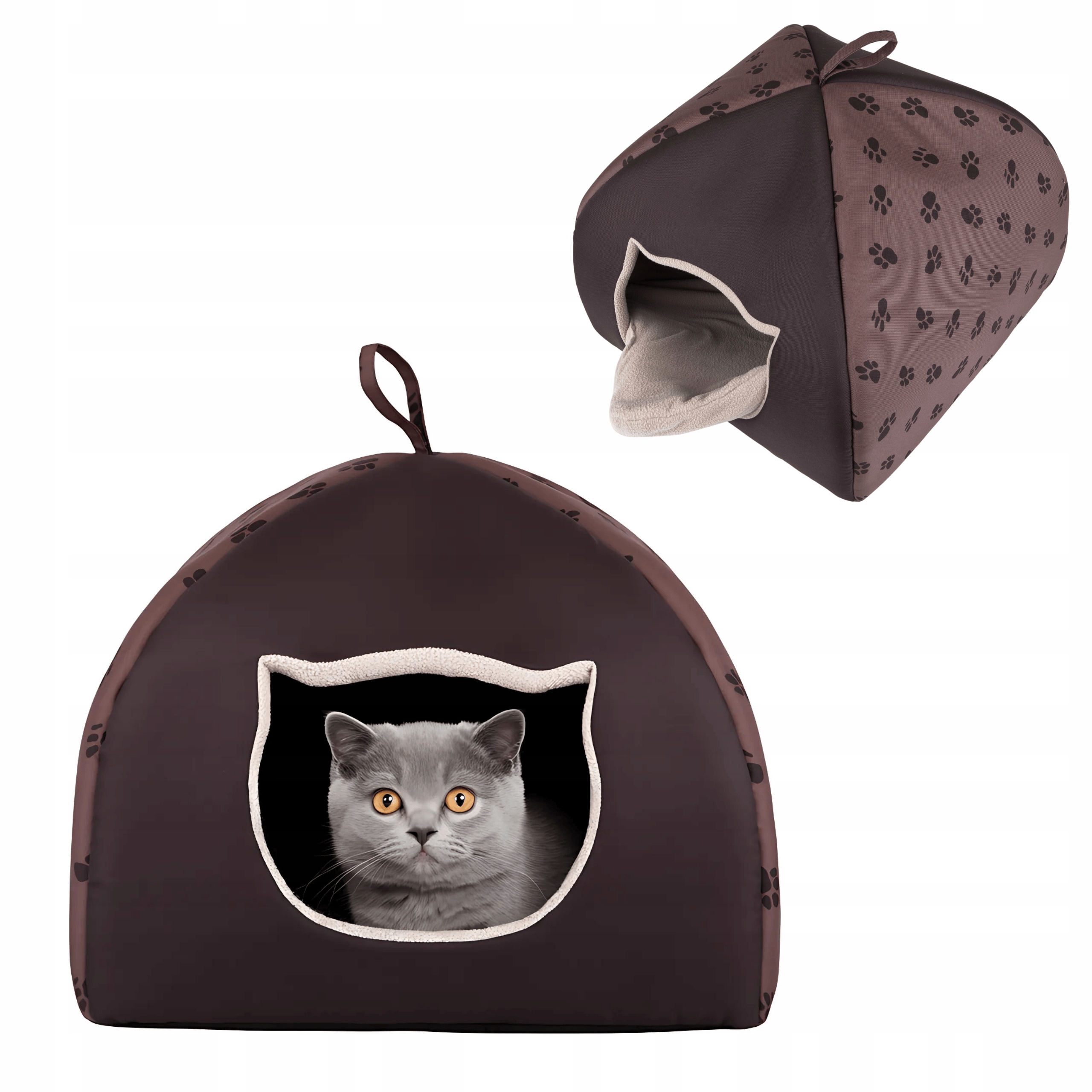 pro kočky domeček kočičí domeček, pelíšek , kotec , polštář R2 44x44x35 cm