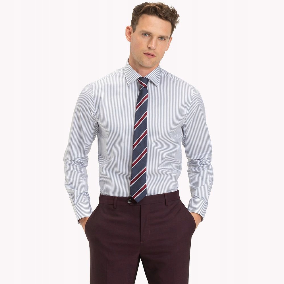 Tommy Hilfiger Dvoubarevná Pruhovaná Košile (41)