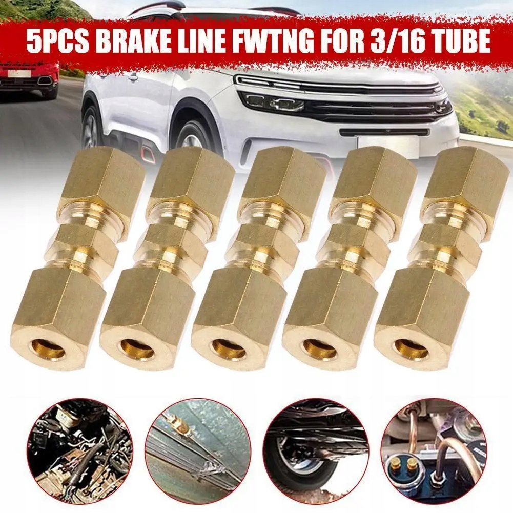 3/16\&quot; Od Hydraulic Brake Lines Pipe 33 X 10mm Brass Connector Line ~33777