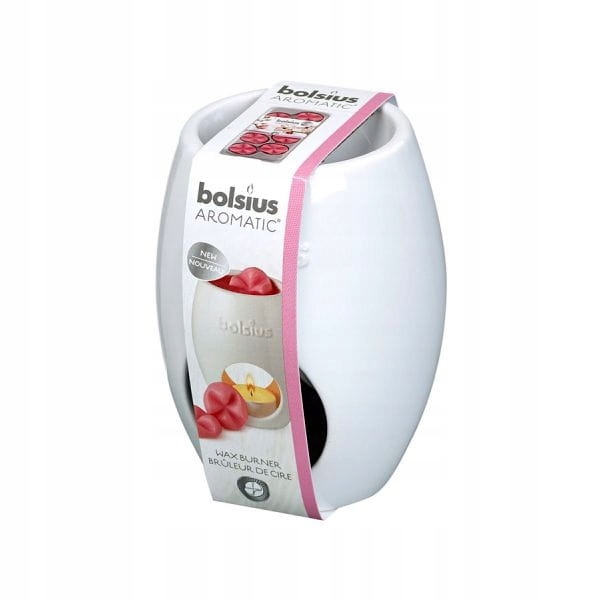 

Bolsius Aromatic Kominek do wosków Ellips biały