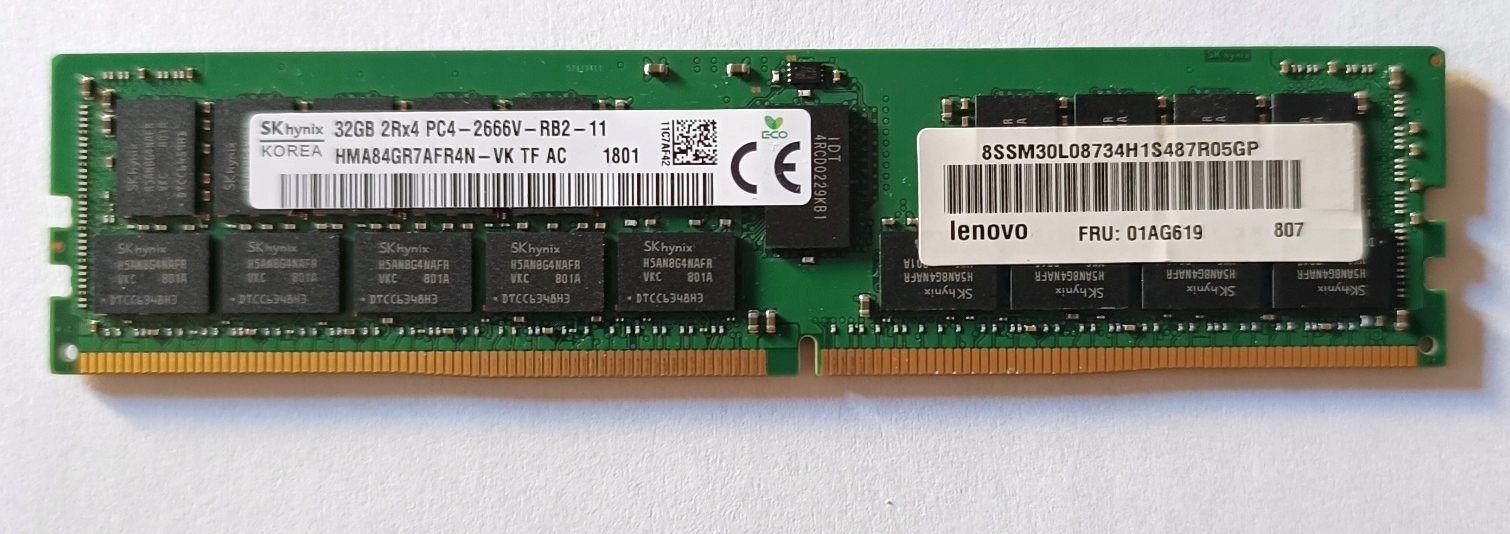 PC4-2666V-RB2-12 (32GB×12枚)サーバー用　384GB PC4-2666V-RB2-12 (32GB×12枚)サーバー用 384GB PC4-2666V-RB2