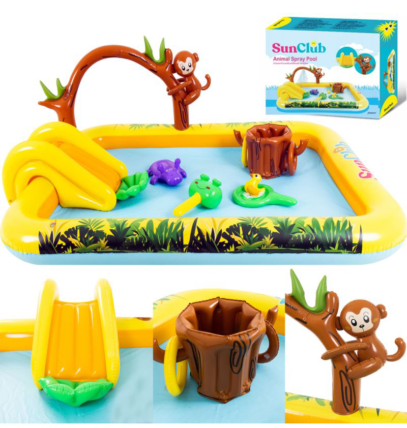 Duży Basen Wodny Dmuchany Plac Zabaw Dla Dzieci Zjeżdżalnia Zabawki