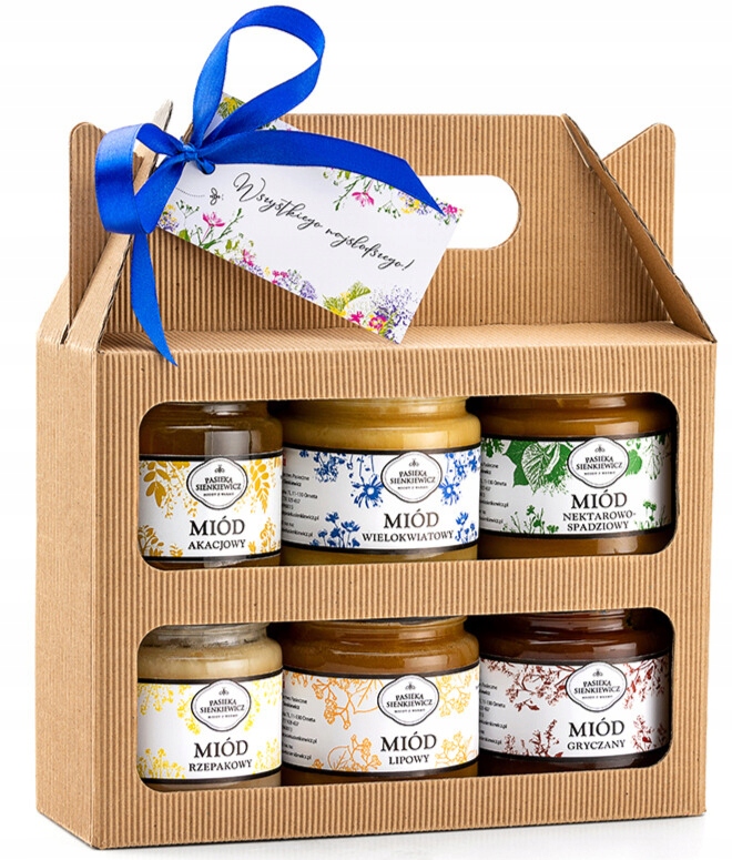Levně Dárková Sada Medů V Kufríku 6x250G Jako Dárek, Pozornost