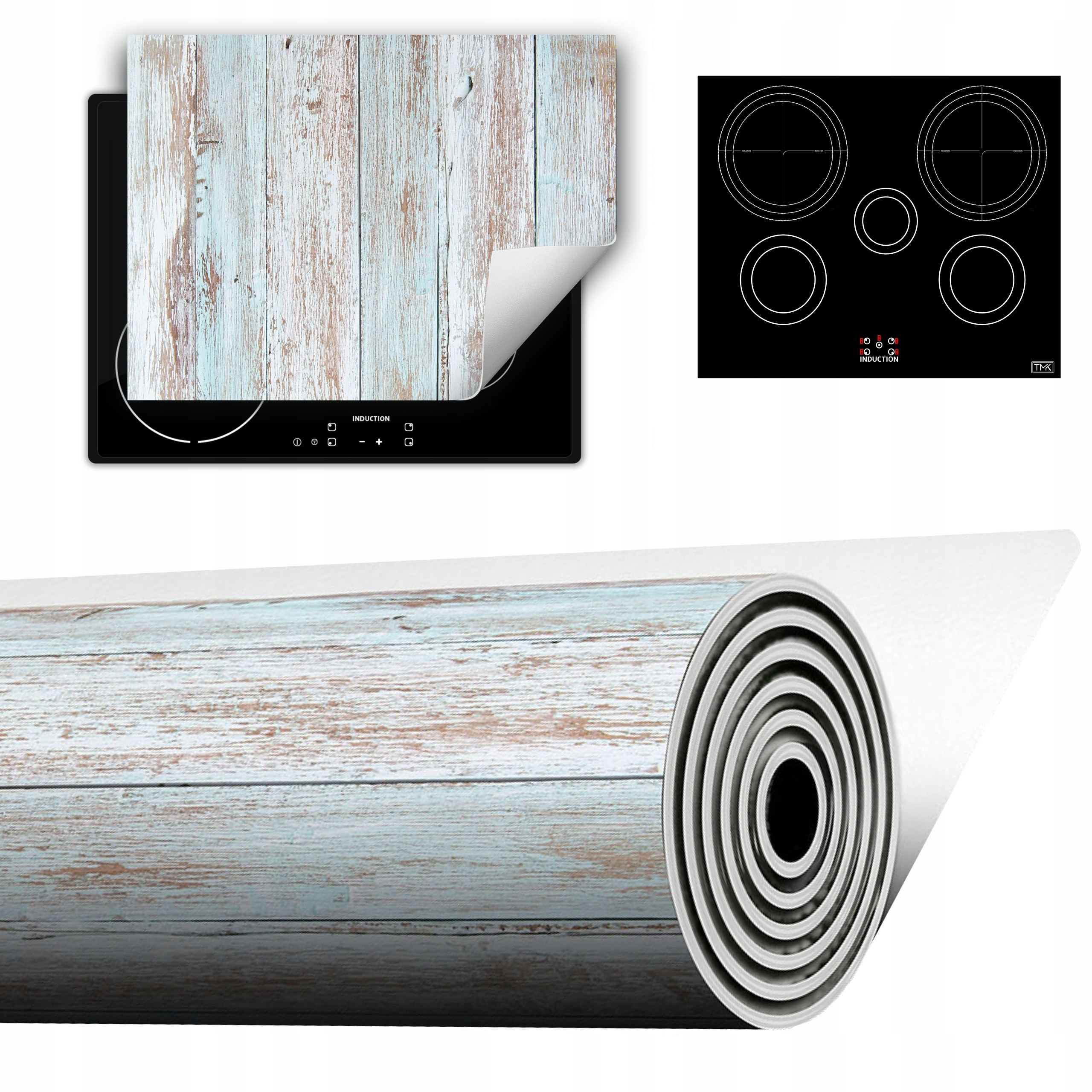 Vinylová Podložka Do Kuchyně Více Místa 70x52 staré dřevo