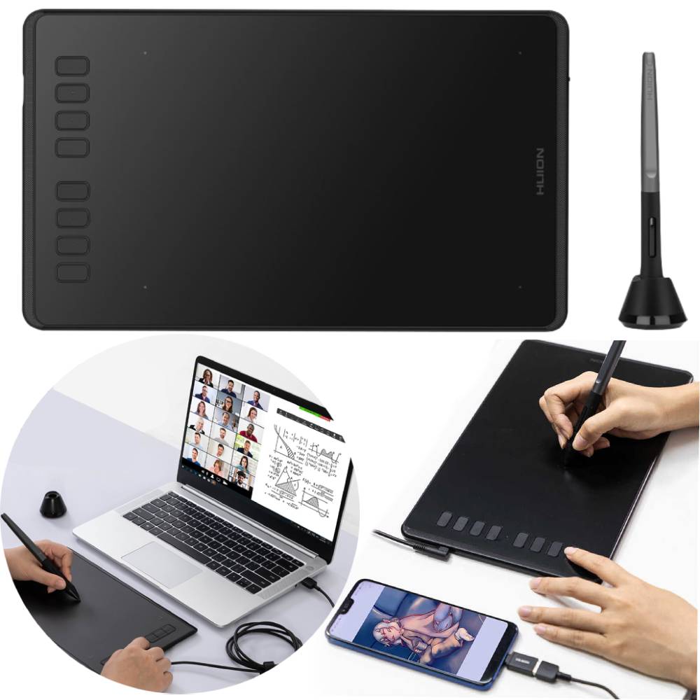 

Tablet Graficzny Huion H950P 8192 Stopnie 5080 Lpi