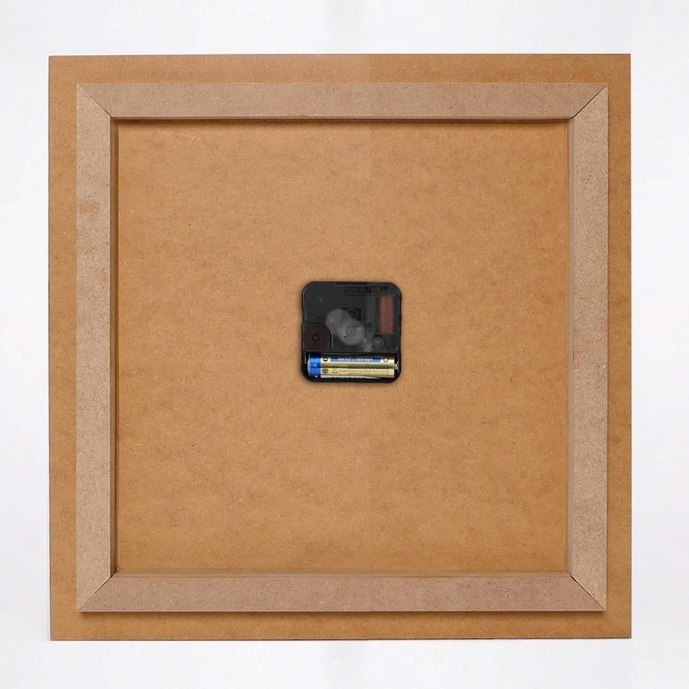 Obraz z zegarem, Kawa z sercem - 40x40 Materiał wykonania płyta MDF