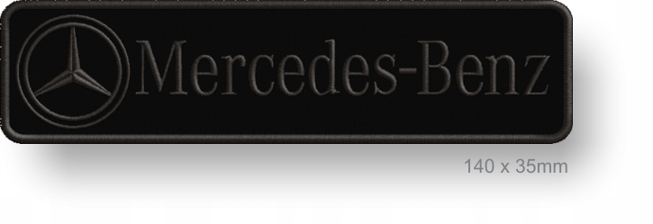 naszywka naprasowanka haft Mercedes Benz (140x35mm)