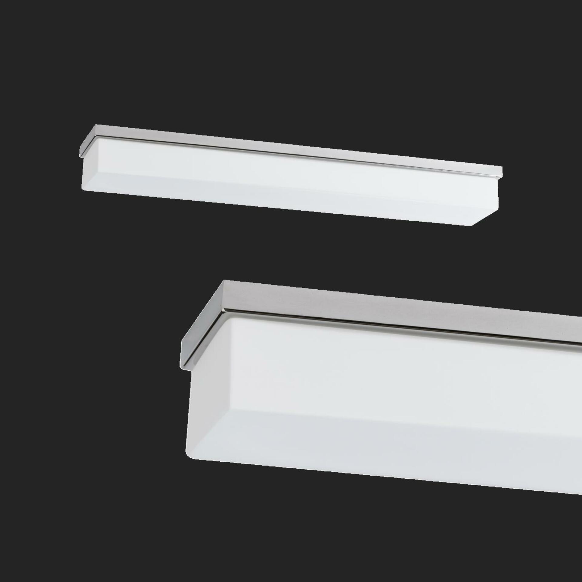 Osmont 44545 Sylvia 2 stropné/nástenné sklenené svietidlo nerez leštená biela