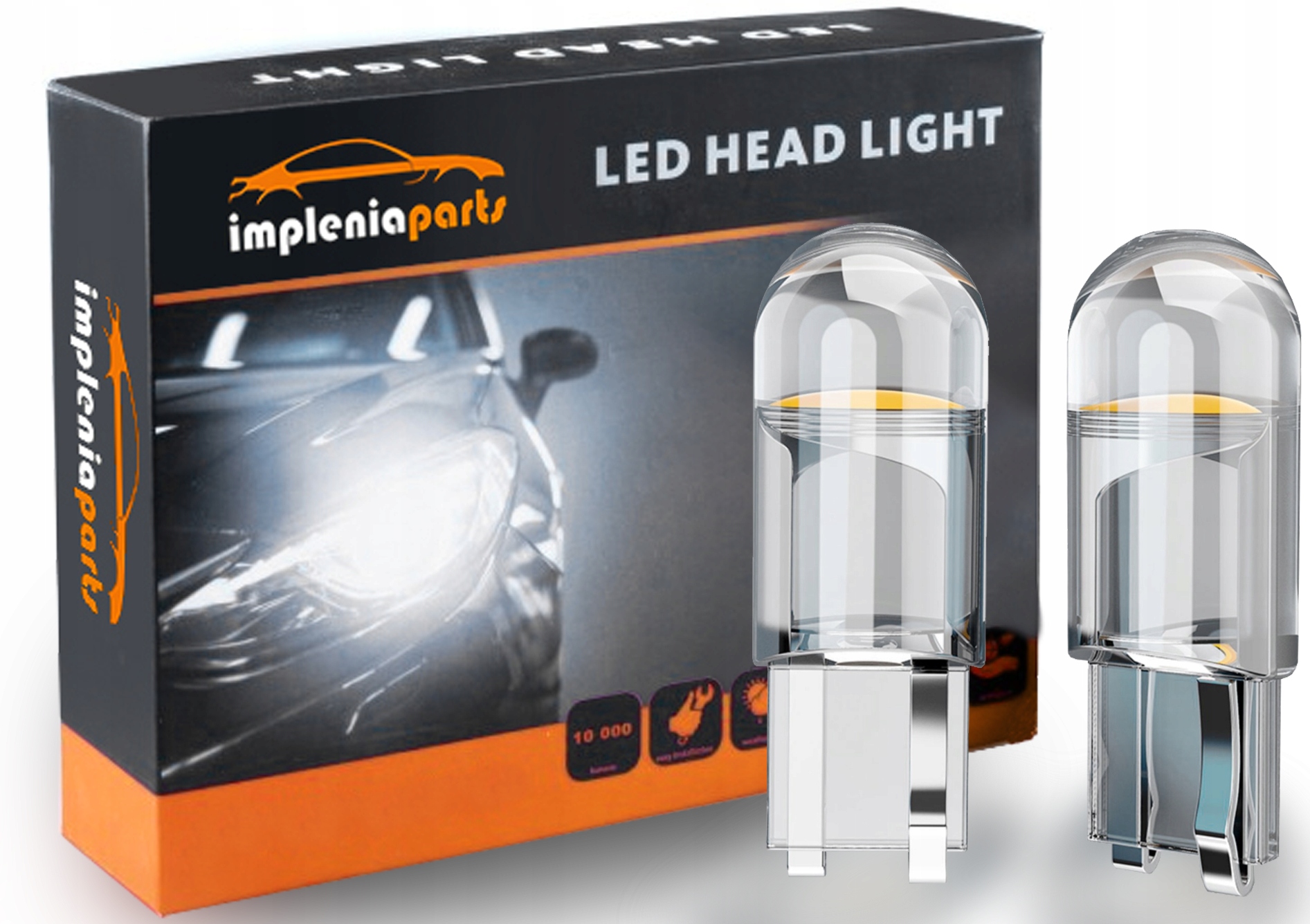 

T10 Hpc 360' sferyczna W5W Led cob transparentna