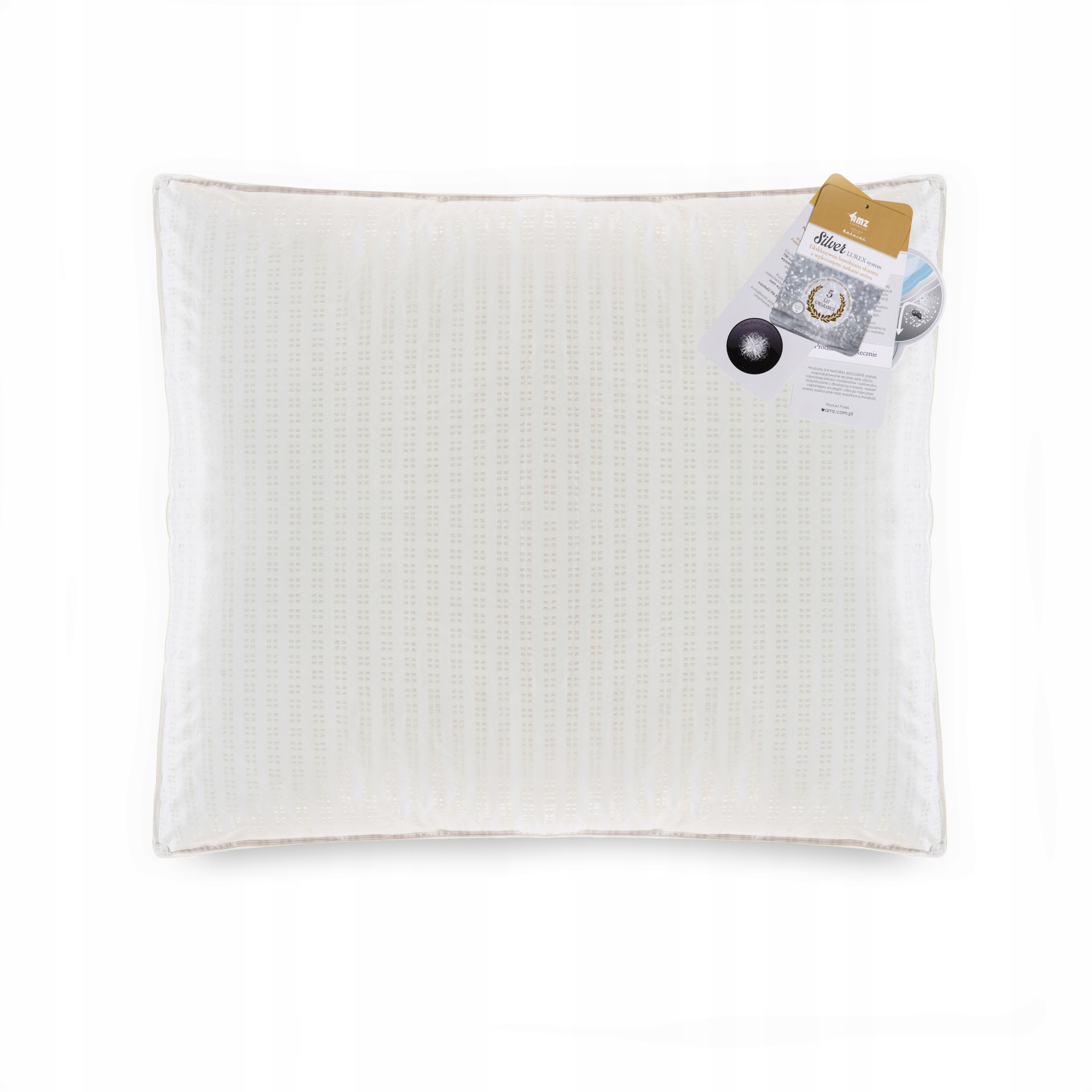 Amz Vankúš Silver 90% husacie páperie 70x80 strieborných nití