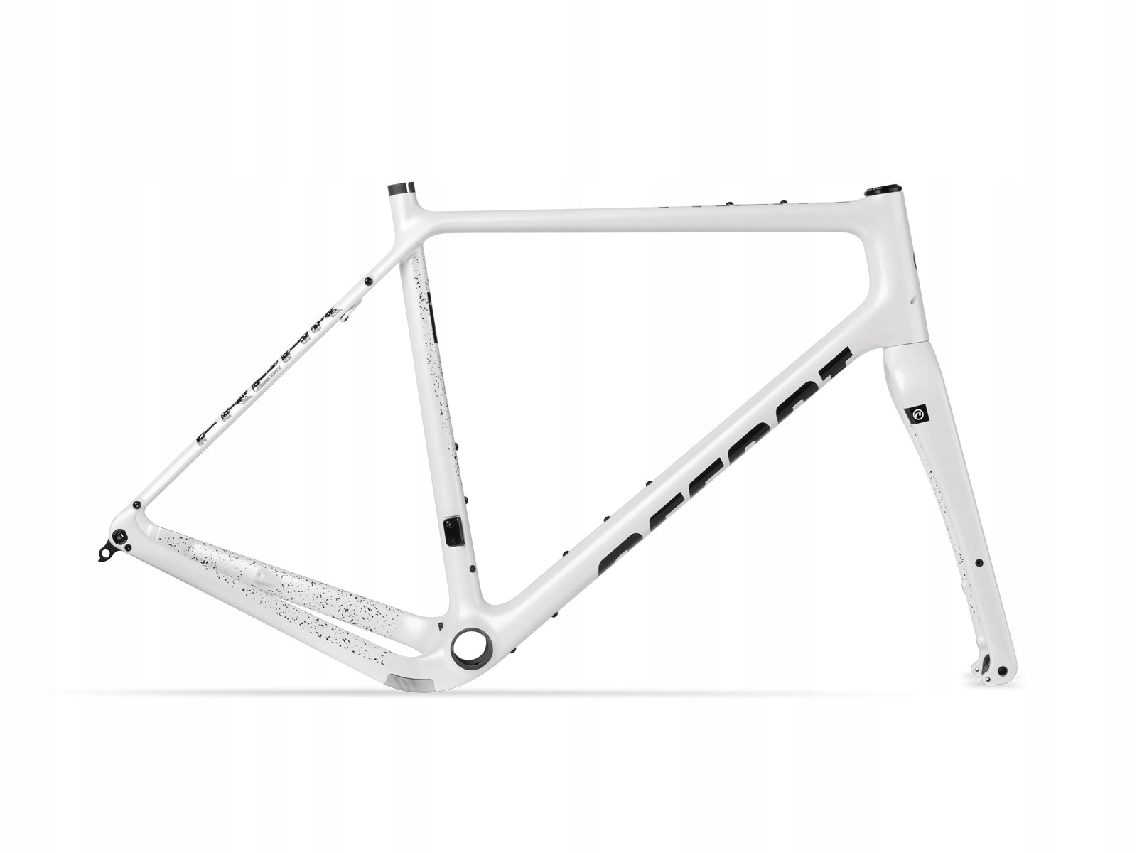 Rám Accent gravel Freak Carbon bílý set (rám, vidlice, kormidlo), velikost L