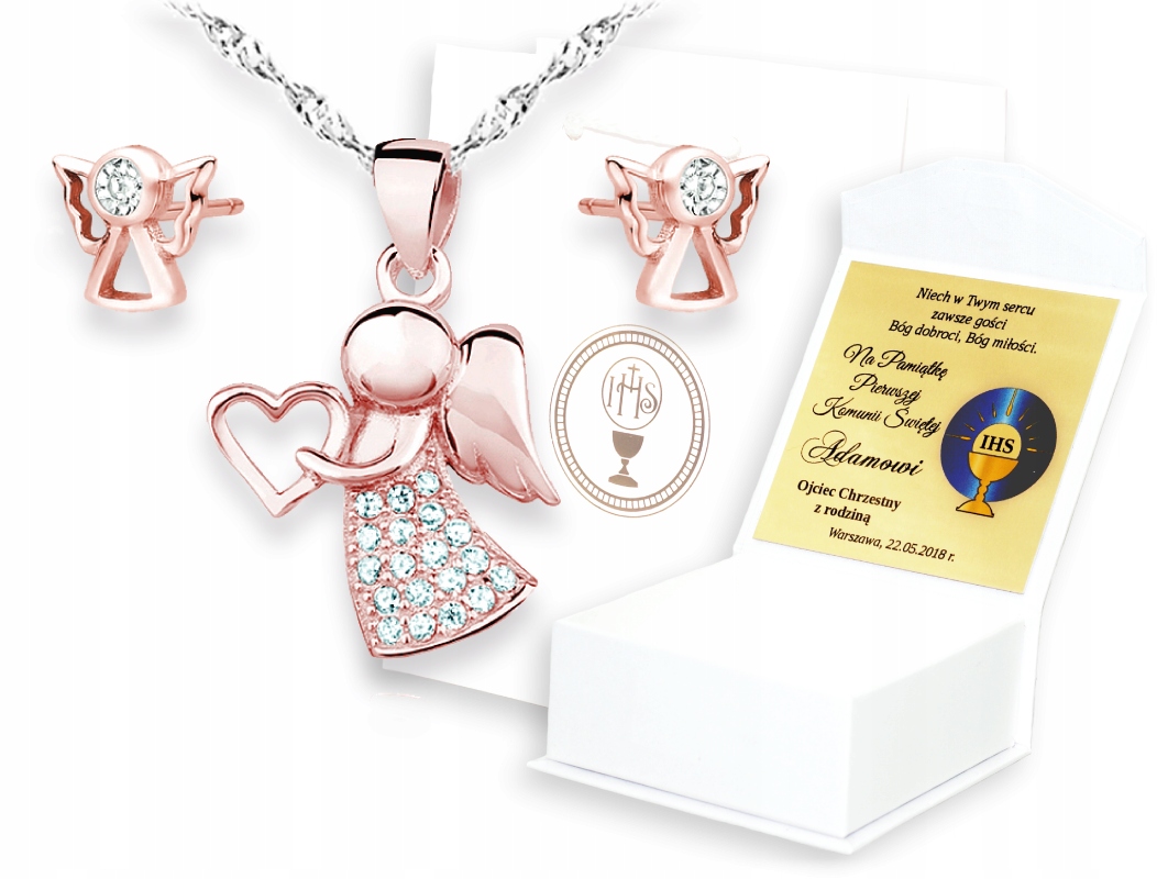 

Pierwszą Komunię Św Zestaw Różowe Aniołki