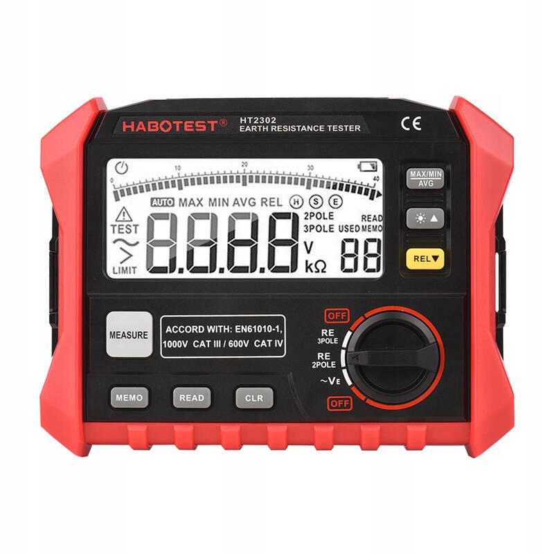 Měřič uzemňovacího odporu Habotest HT2302