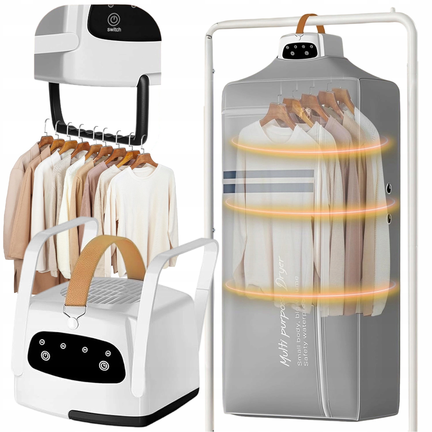 Levně Sušák Na Prádlo 600 W S Časovačem