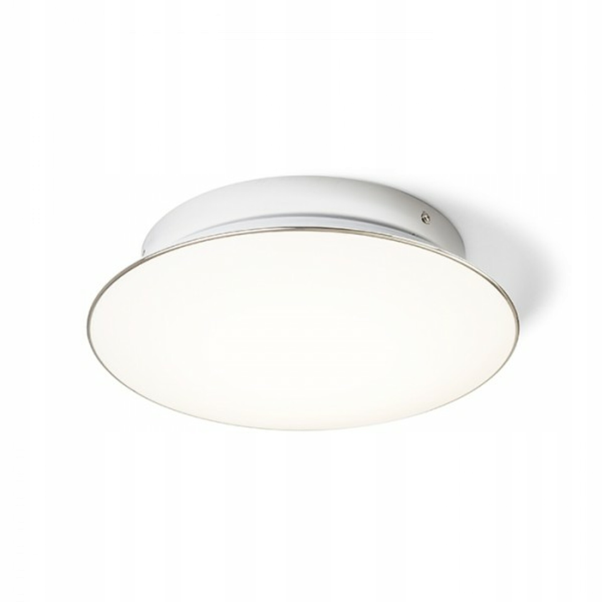 Rendl Mara stropné Led svietidlo 24W 3000K chróm/akryl, priemer 33,5 cm