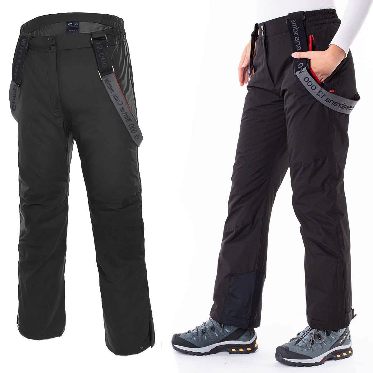 Damskie Spodnie Narciarskie zimowe Na Sanki Membrana 12000 rozmiar 5XL