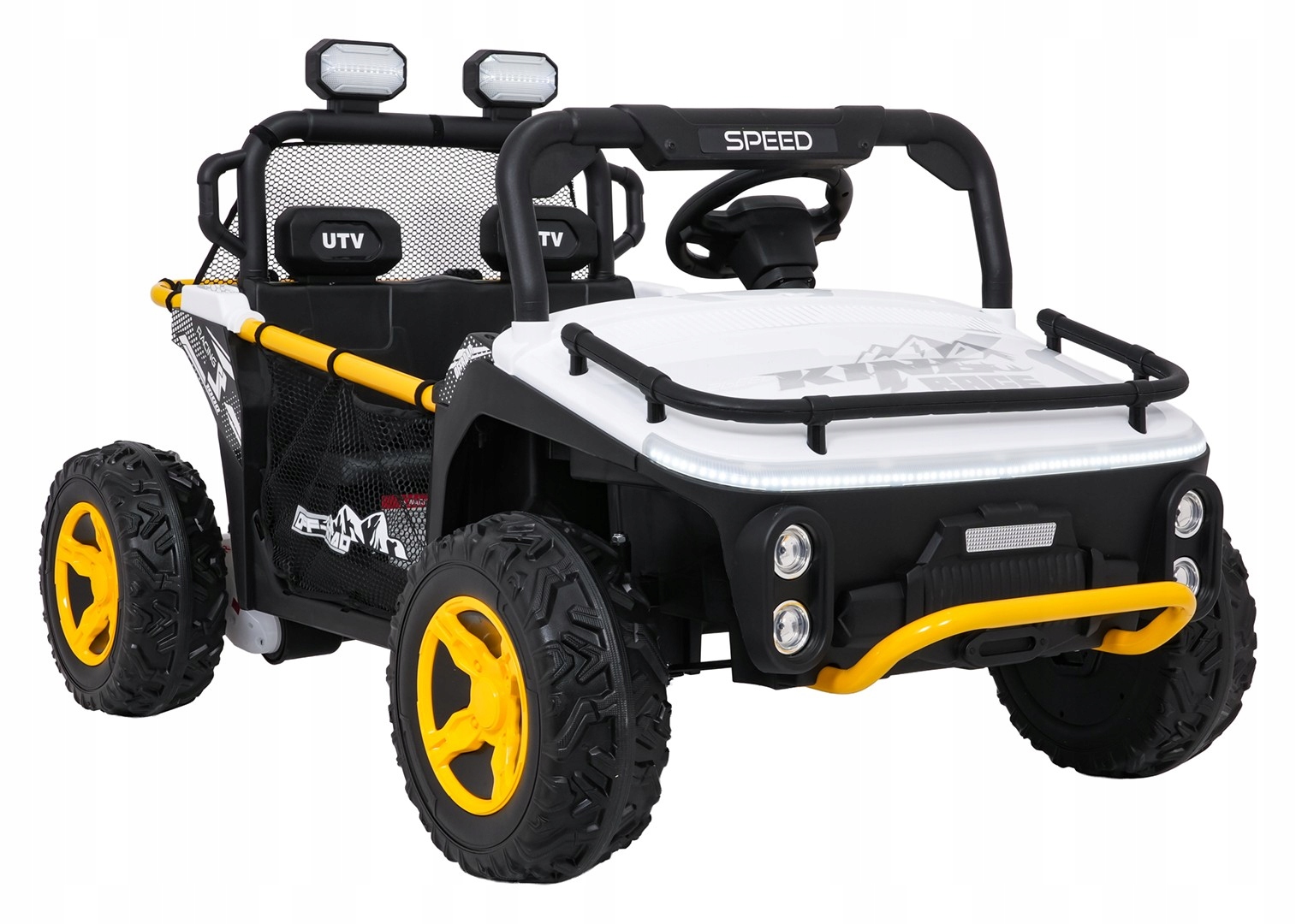 Buggy Utv Speed auto dla dzieci na akumulator piankowe koła Bagażnik Pilot