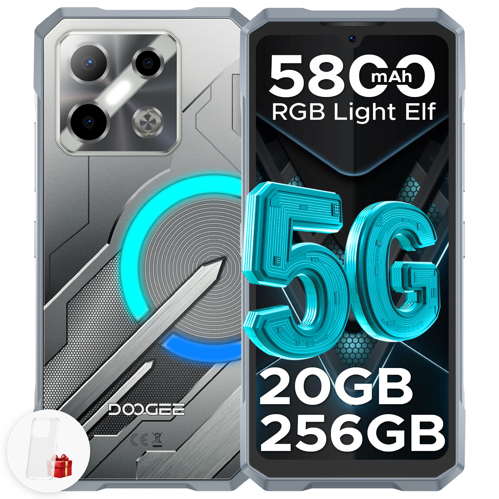 5G Smartphone Doogee BladeGT Play 8/256GB 6.72" 120Hz 5800mAh Android 14