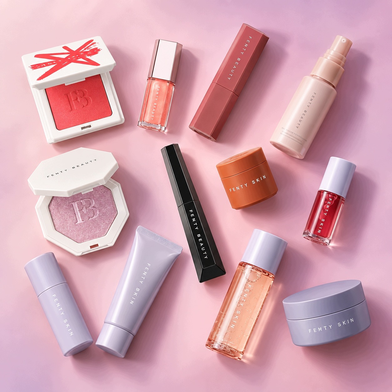Адвент-календарь Fenty Beauty x Fenty Skin, 12 средств для макияжа и ухода, 6 полноразмерных — фото 5