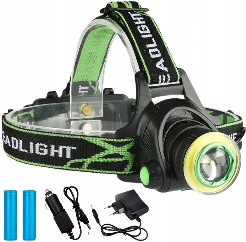 LATARKA CZOŁOWA + RING COB ZOOM CZOŁÓWKA REFLEKTOR