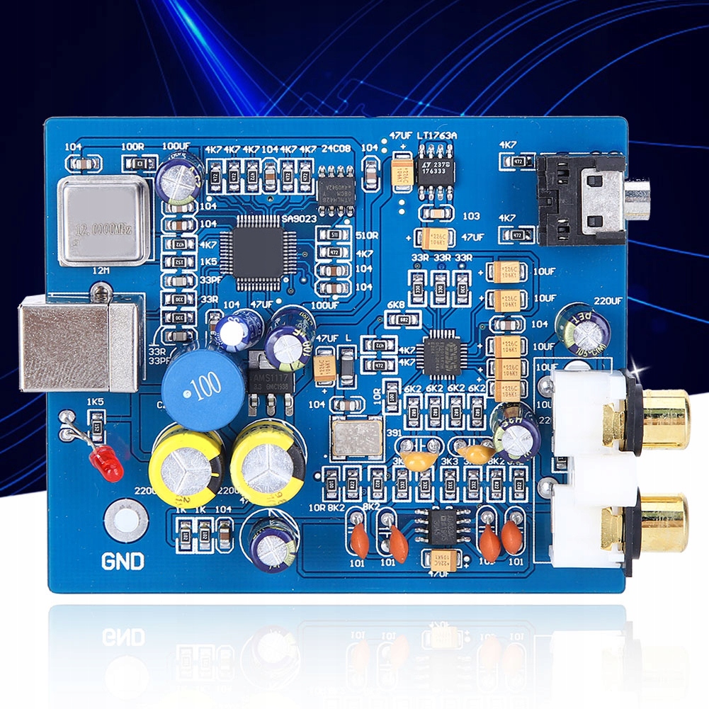 SA9023 USB Karta Dźwiękowa Dekoder Wzmacniacz 24Bit 96K