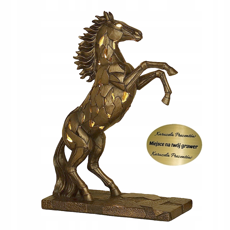 Podsvietená Figúrka Kôň Žrebca Krásny Efekt Štýl Industriálny Darček Šéfa